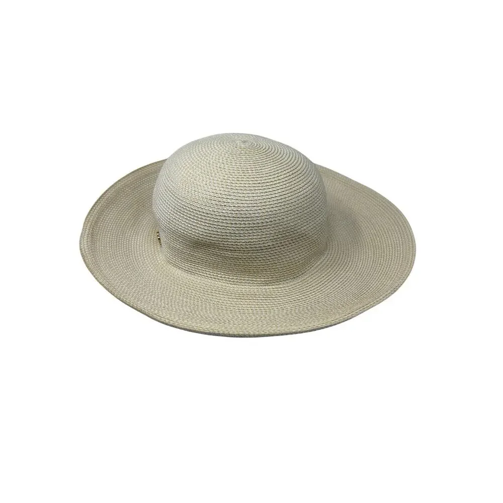 Eric Javits New York Squishee Hampton Woven Rolled Brim Sun Hat Packable - Picture 4 of 9